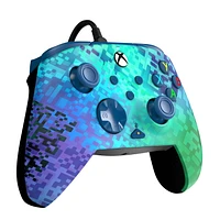 PDP REMATCH Advanced Wired Controller: Glitch Green - Xbox Series X|S, Xbox One, & Windows 10/11, PDP RMTCH W CNTRL: Glitch Grn