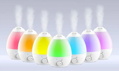 Humidificateur ultrasonique de Bell+Howell qui change de couleur