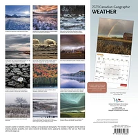 Canadian Geographic Weather | 2023 12x24 Inch Square Wall Calendar