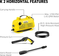 Nettoyeur haute pression électrique horizontal Kärcher K 2