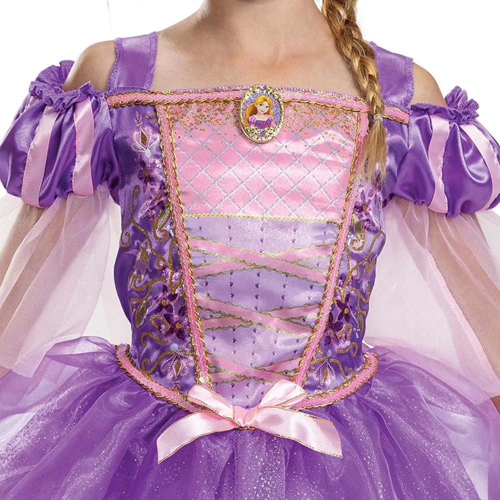 Costume classique de la princesse Disney Rapunzel de l’enfant