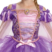 Costume classique de la princesse Disney Rapunzel de l’enfant