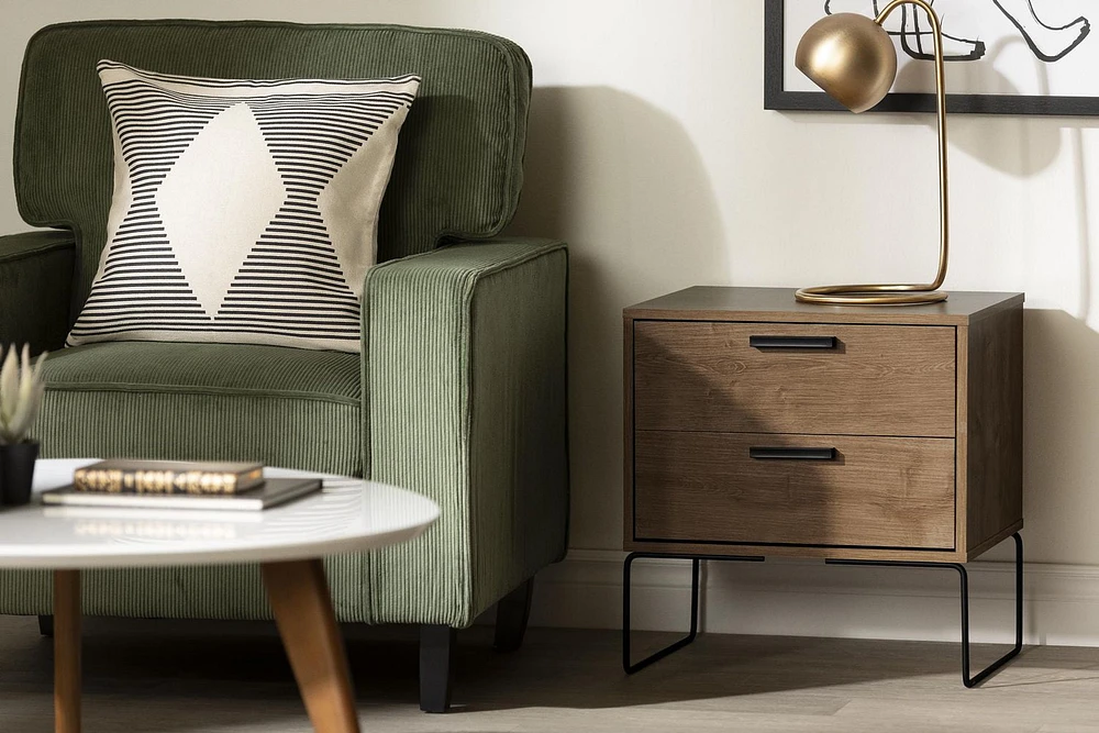 South Shore Vito End table Dark Wood