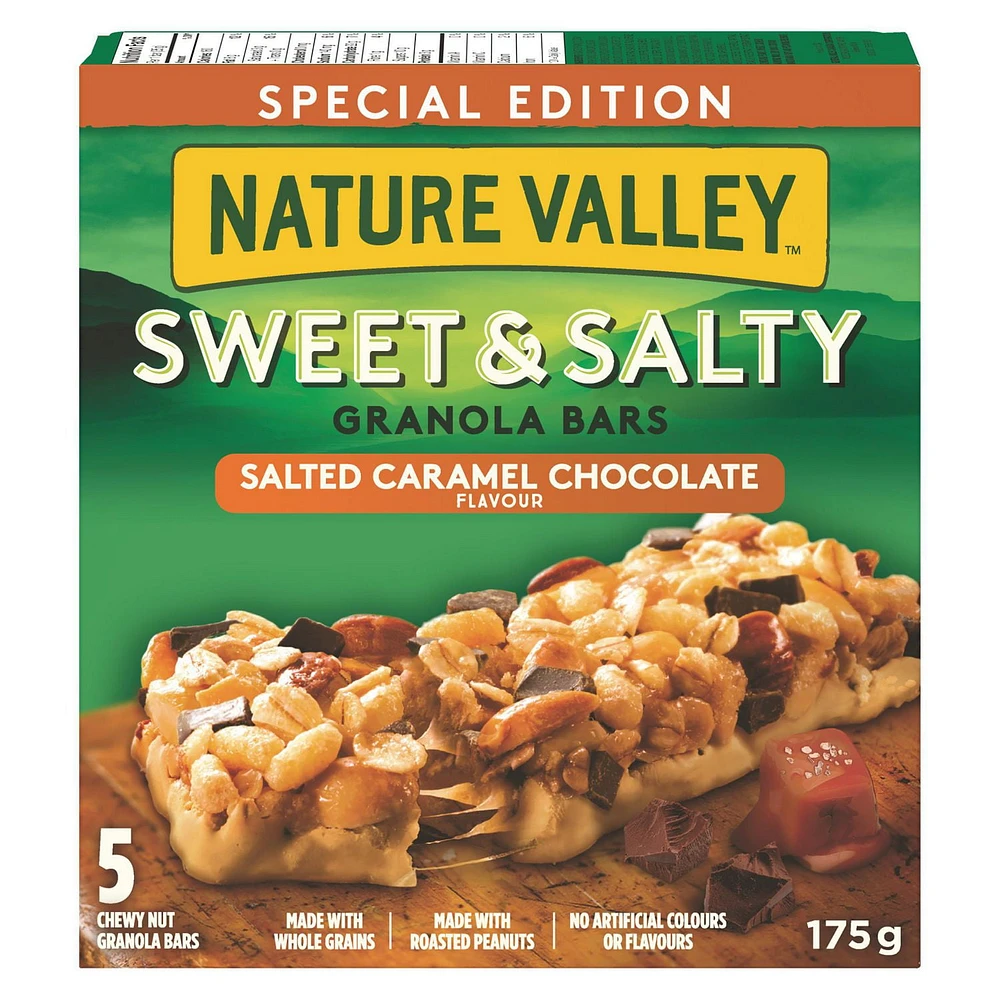 Nature Valley Sweet & Salty Salted Caramel Chocolate Flavour Chewy Granola Bars Special Edition