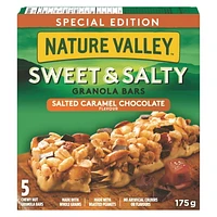 Nature Valley Sweet & Salty Salted Caramel Chocolate Flavour Chewy Granola Bars Special Edition