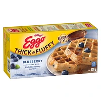 Eggo Thick & Fluffy Blueberry Frozen Waffles 6 count, 330g, EG TF BLUBRRY FRZ WFL 6CT 330GMX8