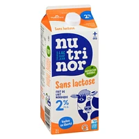 2L lactose free milk 2% Nutrinor, Made with Nordic milk