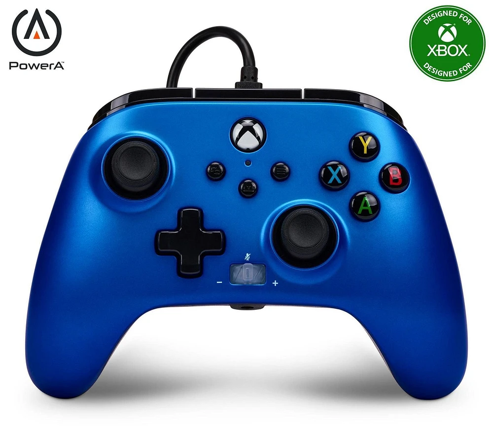 PowerA Enhanced Wired Controller for Xbox Series X|S - Sapphire Fade, Microsoft Xbox