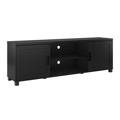 Meuble TV Virlomi avec rangement ouvert et fermé pour téléviseurs jusqu'à 85"