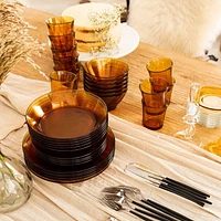 Duralex Picardie Assiette Ambre 20cm, Ensemble De 6