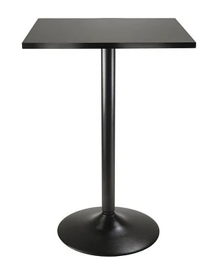 20522 Winsome Obsidian Table de salle à manger carrée au fini noir