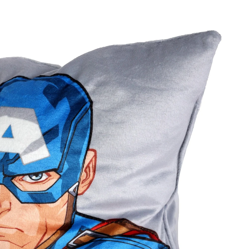 Oreiller decoratif Marvel Captain America 13po x 16po