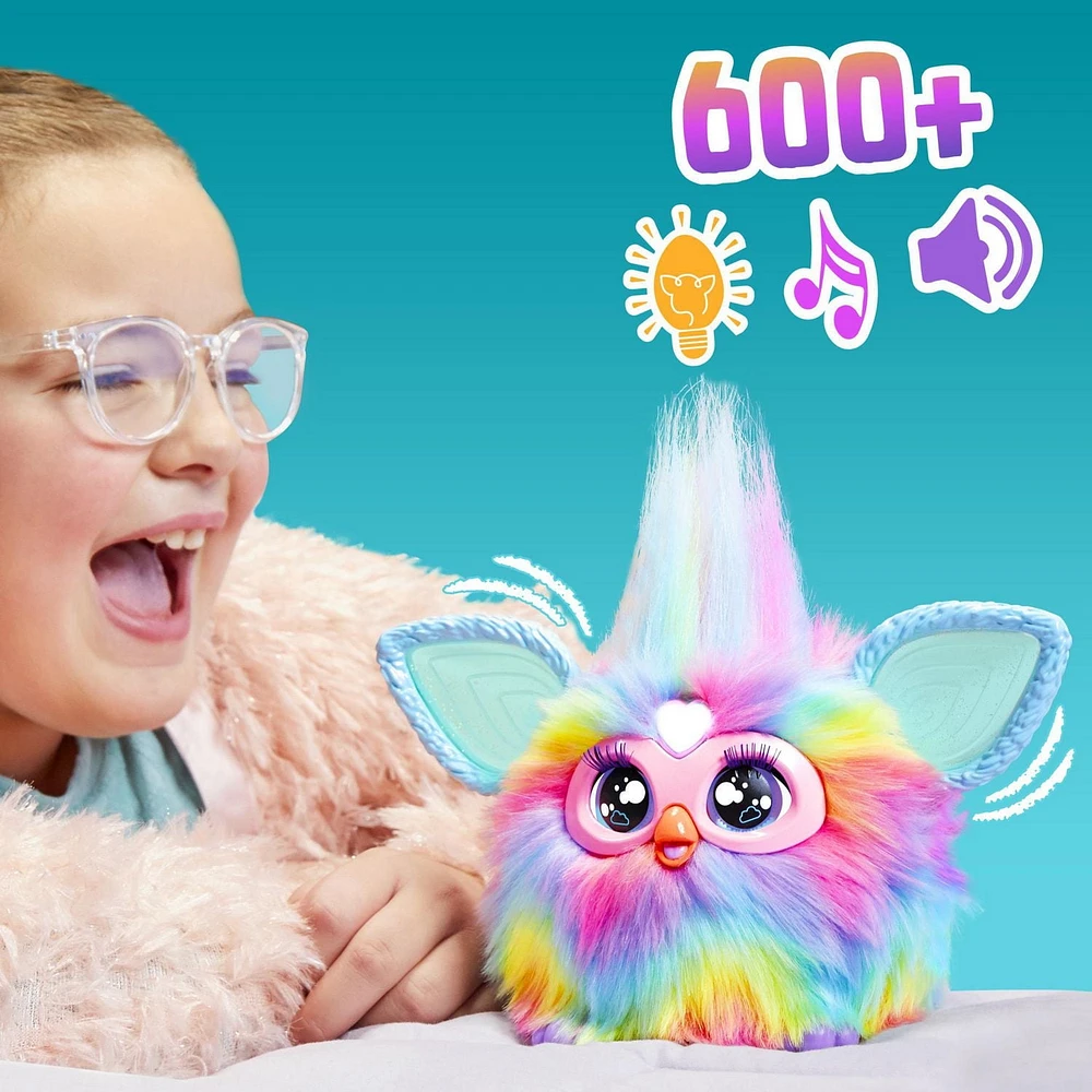 Furby Tie Dye, peluche interactive - Version anglaise À partir de 6 ans