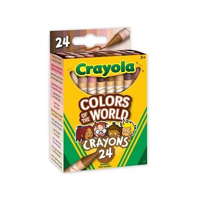 Crayola Colors of the World Skin Tone Crayons, 24 Count, Skin Tone Crayons