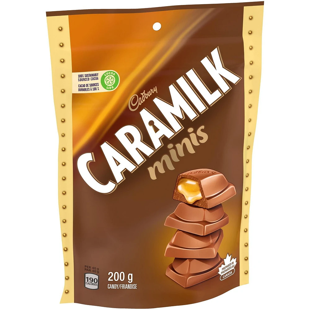 Cadbury Caramilk Chocolatey Candy Minis, 200 g