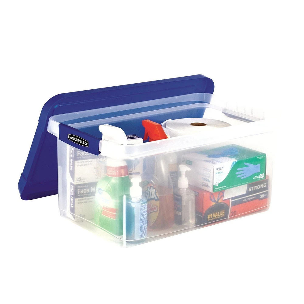 Bankers Box 20” Storage Bin, Heavy-duty, durable plastic construction