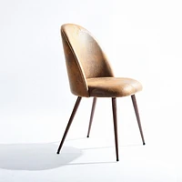 Lot de 2 chaises de bureau modernes Homy Casa - Chaises rembourrées à dossier haut avec pieds en métal grain de bois pour bureau à domicile, salles de réunion ou salles d'attente