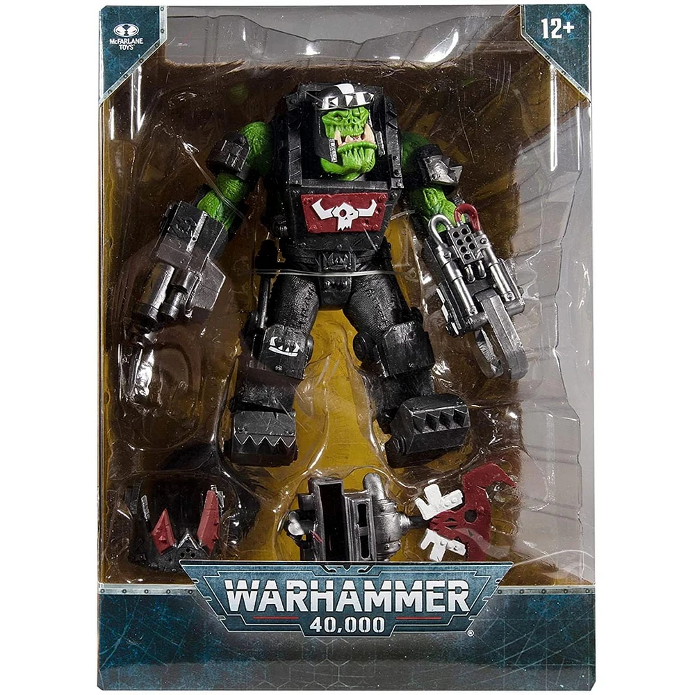 McFarlane Toys Warhammer 40,000 Ork Meganob with Shoota & Base Mega Action Figure