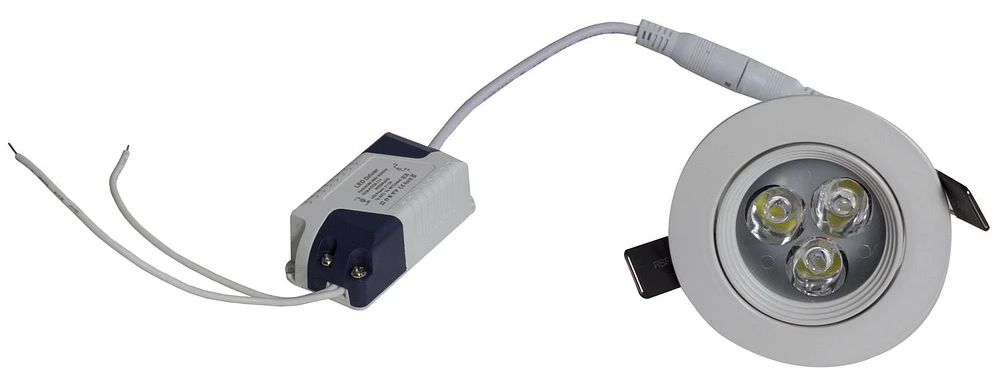 3,5 pouces Lampe de pot semi-encastrée ronde en aluminium de couleur blanche AI-589