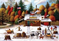 Buffalo Games - Le puzzle Americana - Vermont Maple Tree Tappers - en 500 pièces