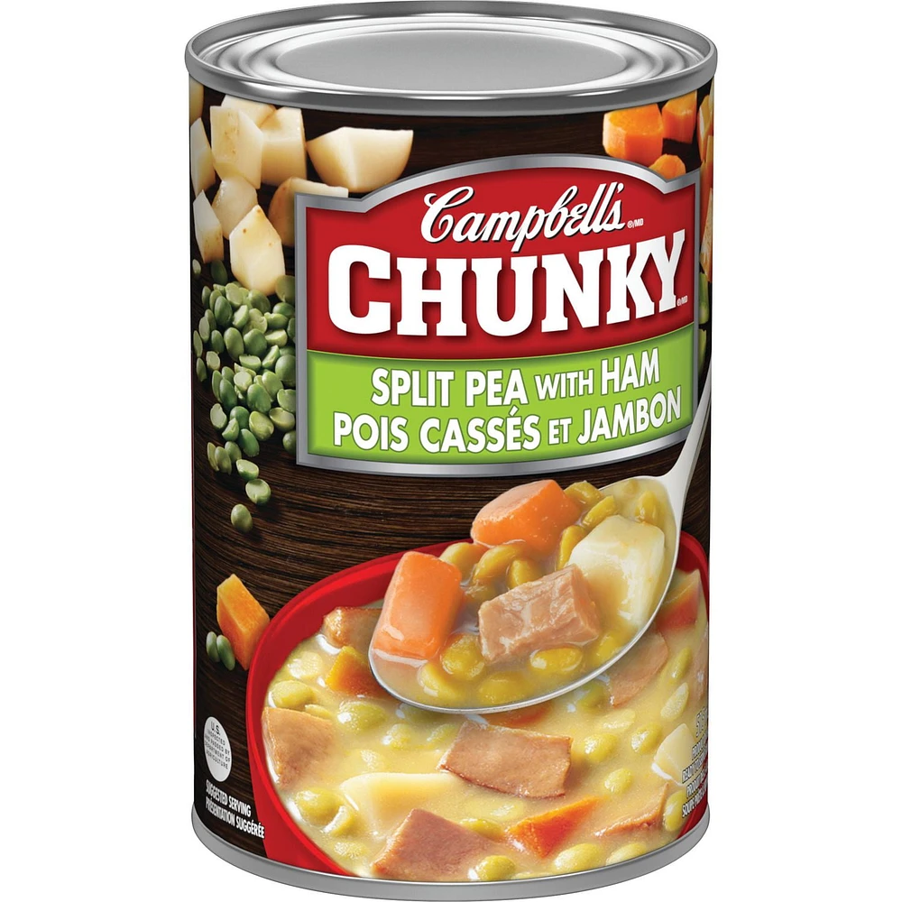 Campbell's® Chunky® Split Pea with Ham Ready to Serve Soup, Shelf Stable, Ready to serve soup 515 mL