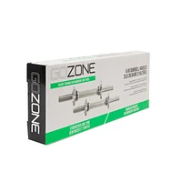 GoZone Standard 14" Dumbbell Handles – Threaded Ends – Silver, Includes 2 dumbbell handles