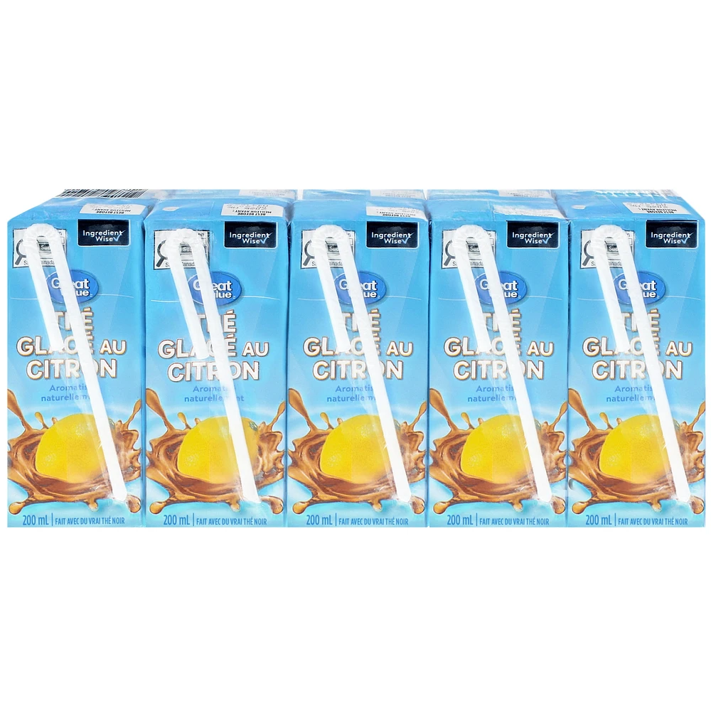 Great Value Lemon Iced Tea, 10x200mL