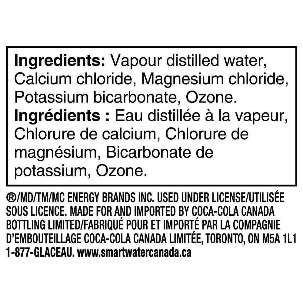 Glacéau smartwaterMD, bouteille de 591 mL 591ML