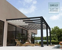 CANOPIA by PALRAM Stockholm Stores de toit de 11 pi x 19 pi - Blanc