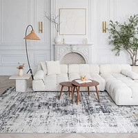 Rug Branch Atlas Classic Indoor Area Rug, White Beige, Modern - Living Room, Bedroom, Dining Room