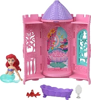 Princesses Disney Tourelle Surprise Petite poupée, 5 surprises