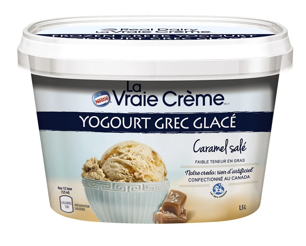 Real DAIRY® Salted Caramel Frozen Greek Yogourt