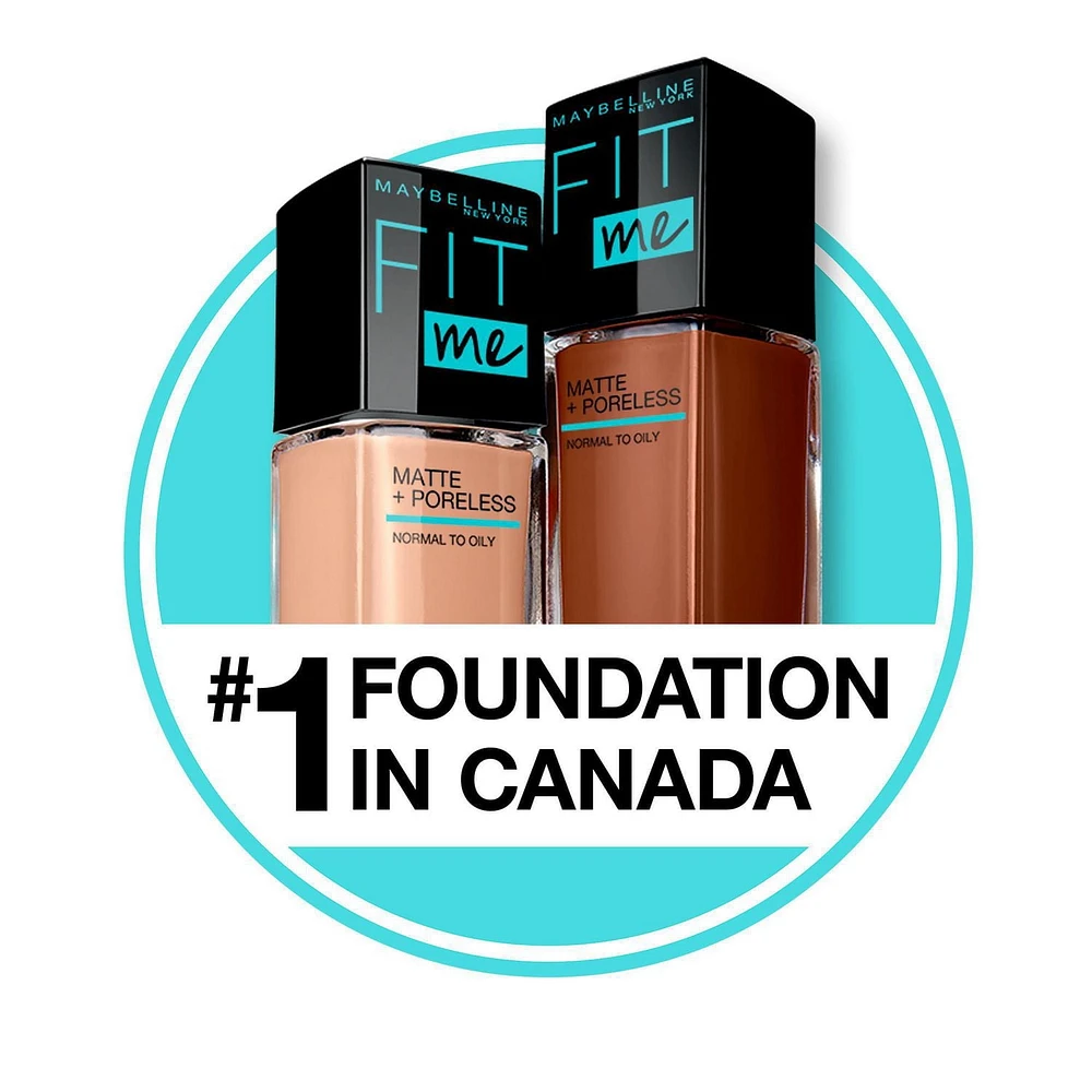 Maybelline New York Fit Me®, Matte + Poreless Liquid Foundation, Fit Me Matte + Poreless Foundation