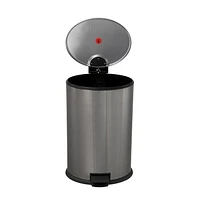 hometrends POUBELLE À PÉDALE EN ACIER INOXYDABLE DE 12 LITRES Ovale/12 Litre
