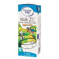 GRAND PRE UHT MILK 2%, GRAND PRE 2% Ultra Haute Température, ce lait reste frais jusqu’à 9 mois . Notre produit est fabriqué avec du lait Canadien pur a 100%. Vous pouvez conserver ce produit à la température de la pièce jusqu’à 9 mois