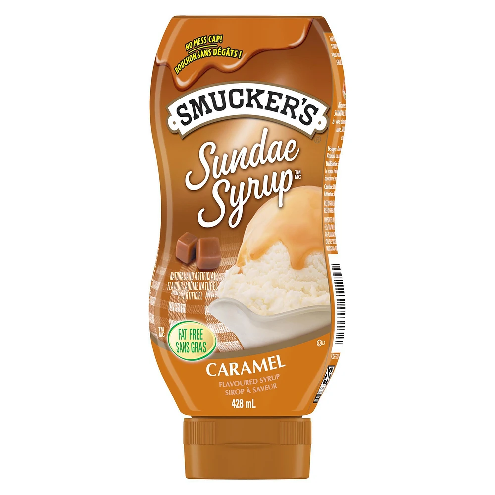 Smucker's Sundae Syrup Caramel Flavoured Syrup 428mL, 428 mL