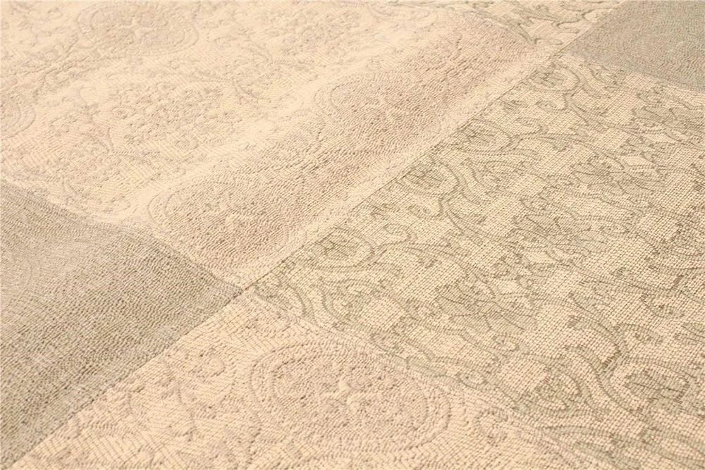 ECARPETGALLERY 5'5" x 7'6"  Transitional Collage Handmade Area Rug for Living Room, Dining Room and Bedroom in Ivory