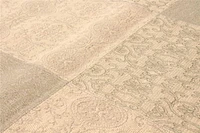 ECARPETGALLERY 5'5" x 7'6"  Transitional Collage Handmade Area Rug for Living Room, Dining Room and Bedroom in Ivory