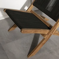 Wood and Rope Lounge Chair from the collection Agave South Shore