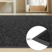 30-inch x 48-inch + 16-inch x 24-inch BOGO Charcoal Needlepunch Mats with Vinyl Backing
