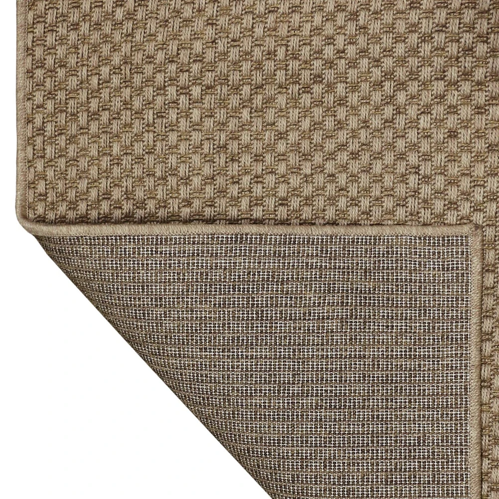 Tapis d'intérieur-extérieur Lazlo ReplayTan de 5 pi 2 po x 6 pi 7 po Tapis Lazlo Replay Tan de 5 pi 2 po x 6 pi 7 po