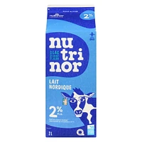 2L Milk 2% carton Nutrinor, 2L partly skimmed