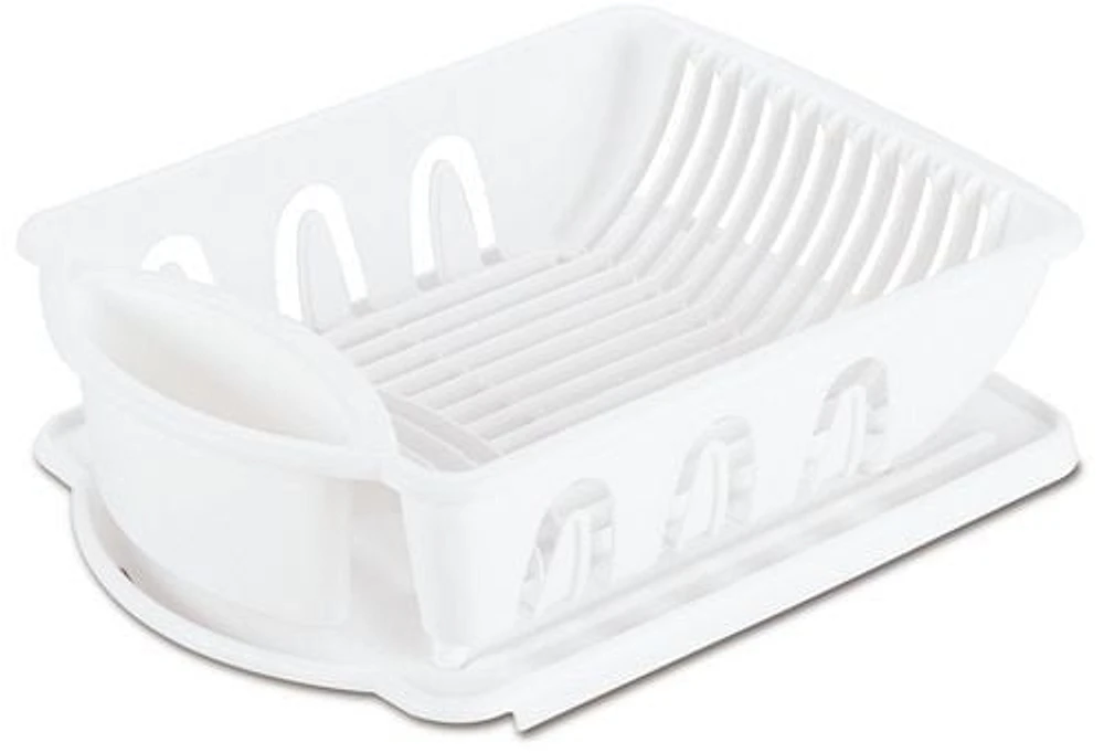 Sterilite 2 Piece White Sink Set, 1 set