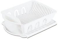 Sterilite 2 Piece White Sink Set, 1 set