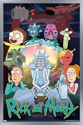 Rick And Morty - Season 4 Group Wall Poster, 14.725" x 22.375"