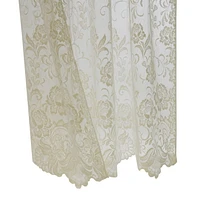 Loft Living Louis Transparent Passe-tringle Tailored Panel 55 x 84 in Ivoire