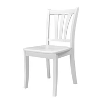 Lot de 2 chaises de salle à manger en bois massif CorLiving Dillon avec dossiers à lattes hautes - Chaises de cuisine et de salle à manger, chaises de table pour salle à manger, cuisine et salle à man