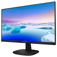 Philips 243V7QJAB 24" Frameless HD IPS Monitor, 1920 x 1080 Black