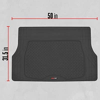 Motor Trend MT-884-BK Heavy Duty Premium Rubber Cargo Mat, Black