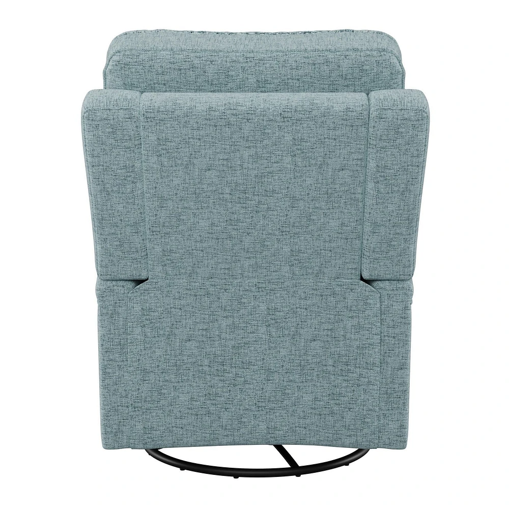 Jasmine Upholstered Swivel Glider Recliner Chair
